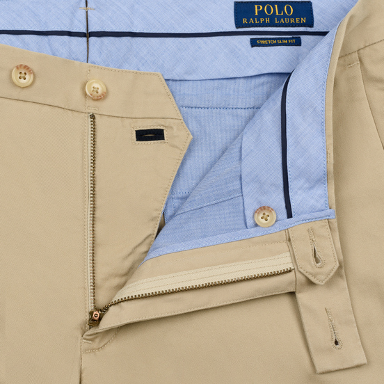 Мужские брюки Polo Ralph Lauren Slim Fit Stretch Military Classic Khaki