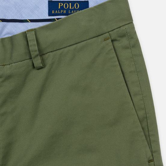 Мужские брюки Polo Ralph Lauren Tailored Slim Fit Lightweight Stretch Military Army Olive