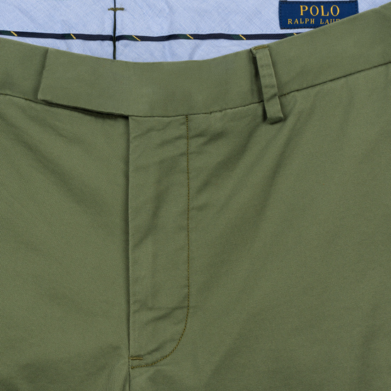 Мужские брюки Polo Ralph Lauren Tailored Slim Fit Lightweight Stretch Military Army Olive