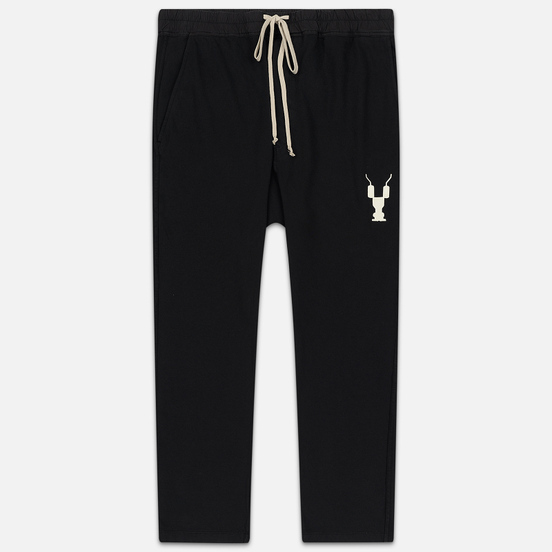 Мужские брюки Rick Owens DRKSHDW Loose Fit Drawstring Long Gym Print Black/Natural