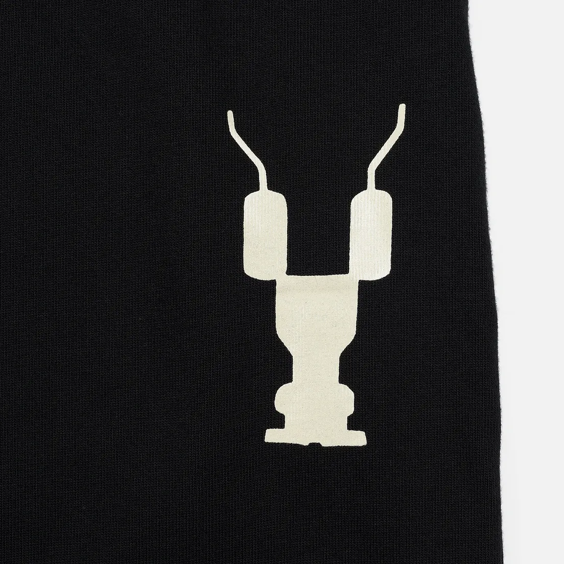 Rick Owens DRKSHDW Мужские брюки Loose Fit Drawstring Long Gym Print