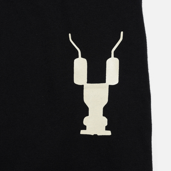 Мужские брюки Rick Owens DRKSHDW Loose Fit Drawstring Long Gym Print Black/Natural