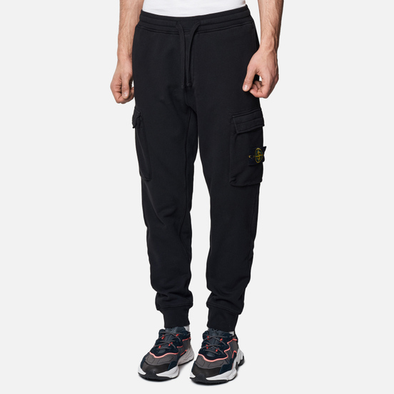 Мужские брюки Stone Island Cargo Fleece Regular Fit Black