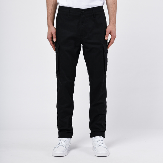 Мужские брюки Stone Island Cargo Straight Leg Cotton Blend Black
