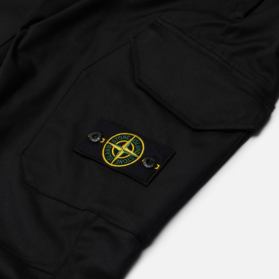 Мужские брюки Stone Island Cargo Stretch Broken Twill Black