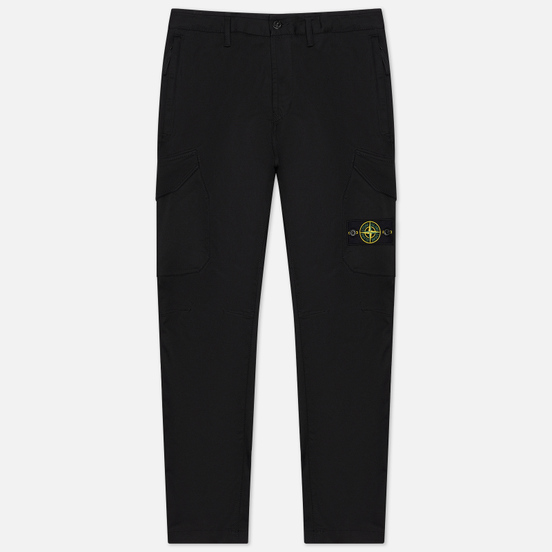 Мужские брюки Stone Island Cargo Stretch Broken Twill Black