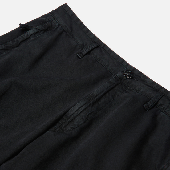 Мужские брюки Stone Island Cargo Stretch Cotton Broken Twill Black