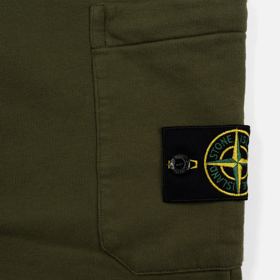 Мужские брюки Stone Island Jogging Large Zip Pocket Olive Green