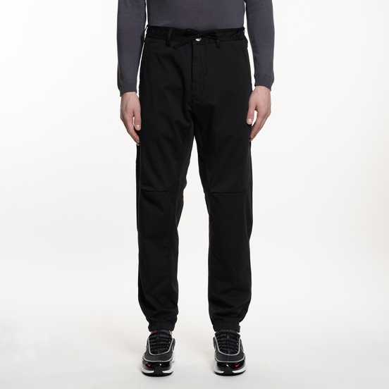 Мужские брюки Stone Island Shadow Project Cotton Wool Satin Tapered Black