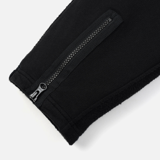 Мужские брюки Stone Island Shadow Project Gauzed Heavy Fleece Garment Dyed Invert Black