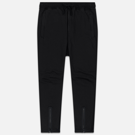 Мужские брюки Stone Island Shadow Project Gauzed Heavy Fleece Garment Dyed Invert Black