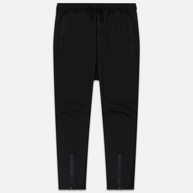 Мужские брюки Stone Island Shadow Project Gauzed Heavy Fleece Garment Dyed Invert Black