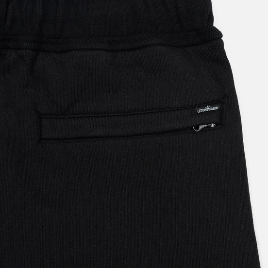 Мужские брюки Stone Island Shadow Project Gauzed Heavy Fleece Garment Dyed Invert Black