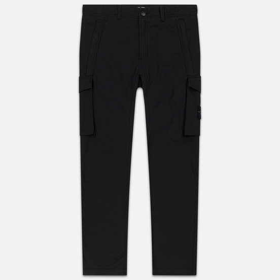 Мужские брюки Stone Island Slim Fit Brushed Stretch Twill Black