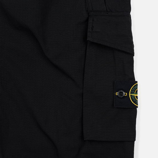 Мужские брюки Stone Island Slim Fit Brushed Stretch Twill Black