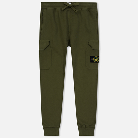 Мужские брюки Stone Island T.CO+OLD Brushed Cotton Fleece Olive Green
