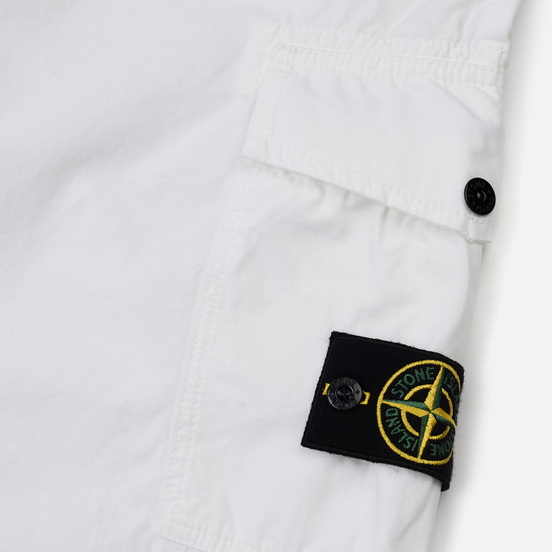 Мужские брюки Stone Island TC+OLD Cargo White