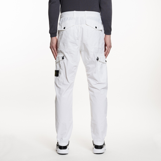 Мужские брюки Stone Island TC+OLD Cargo White