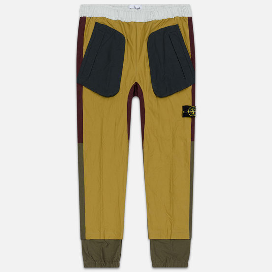 Мужские брюки Stone Island Tela Placcata Bicolore Mustard