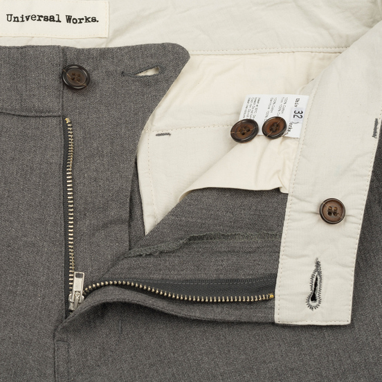 Мужские брюки Universal Works Aston Texture Cotton Grey