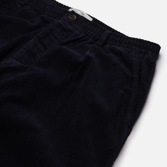 Мужские брюки Universal Works Pleated Track Cord Navy