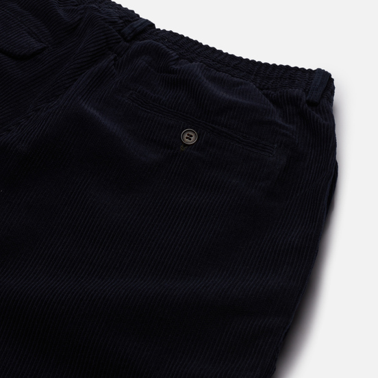 Мужские брюки Universal Works Pleated Track Cord Navy