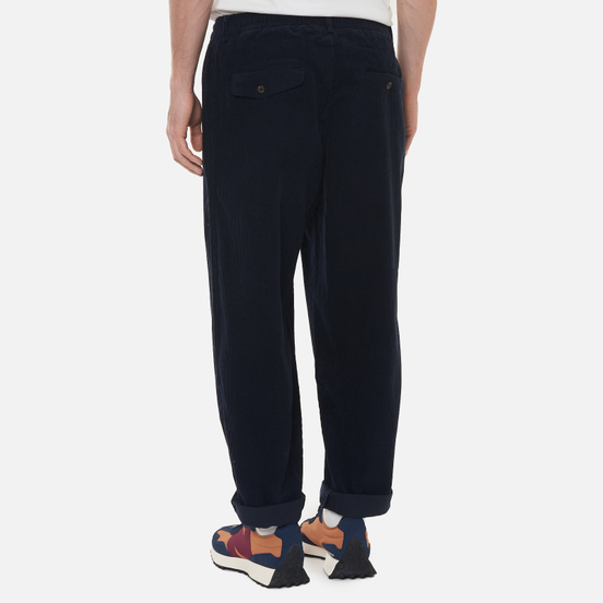 Мужские брюки Universal Works Pleated Track Cord Navy