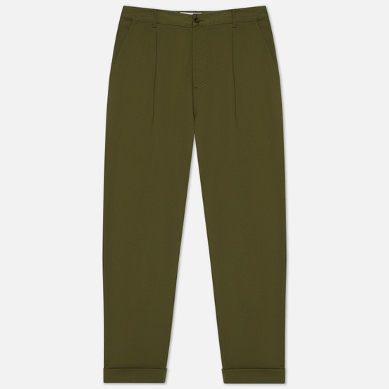 Мужские брюки Universal Works Pleated Twill Light Olive