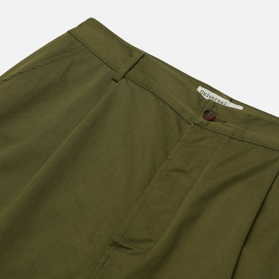 Мужские брюки Universal Works Pleated Twill Light Olive