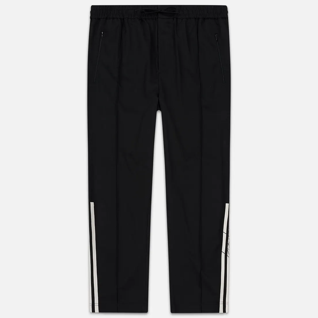 Y-3 Мужские брюки 3 Stripes Wool Satin Wide