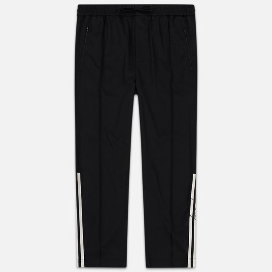 Мужские брюки Y-3 3 Stripes Wool Satin Wide Black/Ecru/Black