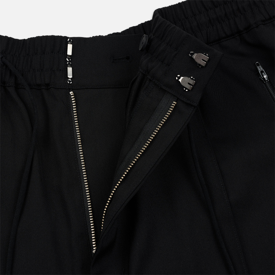 Мужские брюки Y-3 3 Stripes Wool Satin Wide Black/Ecru/Black