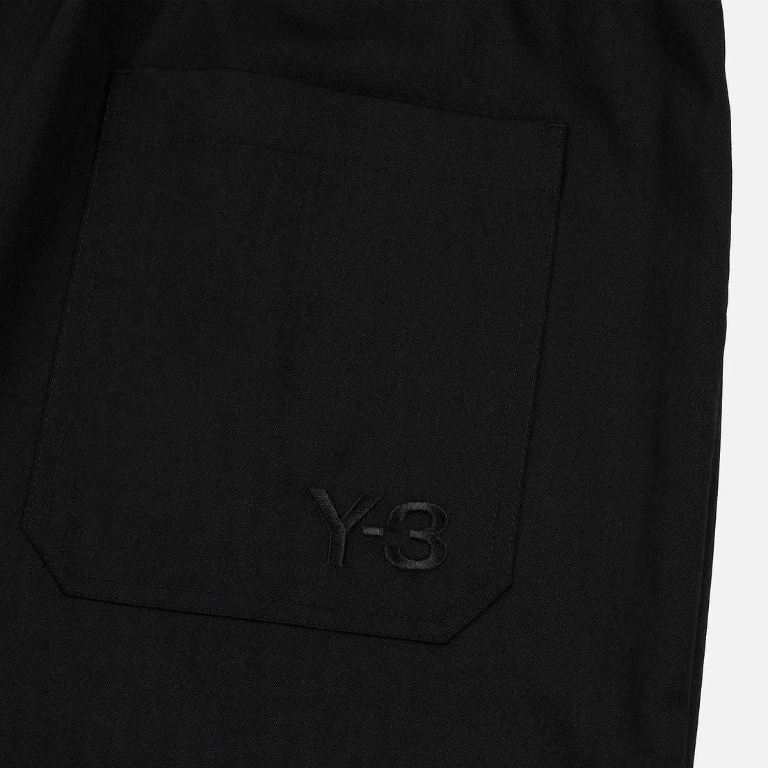 Y-3 Мужские брюки 3 Stripes Wool Satin Wide