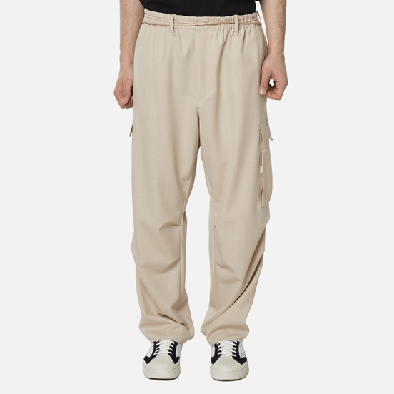 Мужские брюки Y-3 Classic Refined Wool Stretch Cargo Stone Khaki