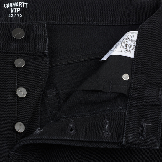 Мужские джинсы Carhartt WIP Klondike 13.5 Oz Black Rinsed