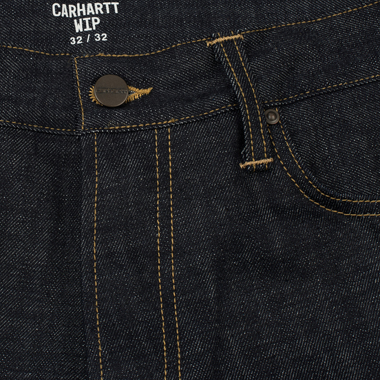 Мужские джинсы Carhartt WIP Klondike Edgewood 12 Oz Blue Rigid
