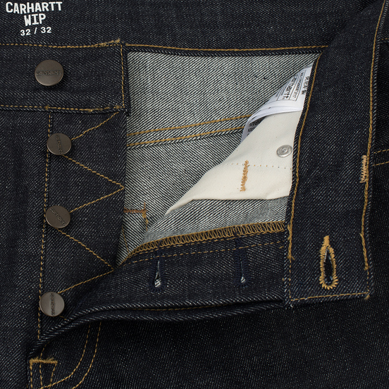Мужские джинсы Carhartt WIP Klondike Edgewood 12 Oz Blue Rigid