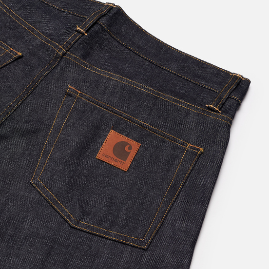 Мужские джинсы Carhartt WIP Klondike Edgewood 12 Oz Blue Rigid
