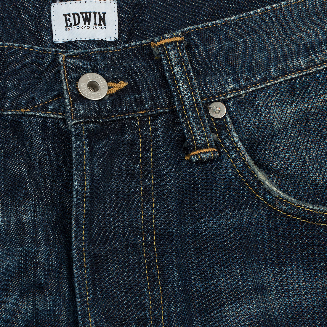 Edwin Мужские джинсы ED-55 Dark Blue Denim 12 Oz