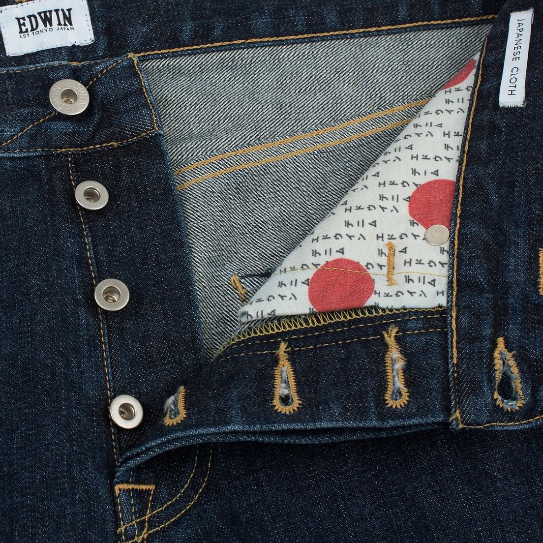Edwin Мужские джинсы ED-55 Red Listed Selvage Denim 14 Oz