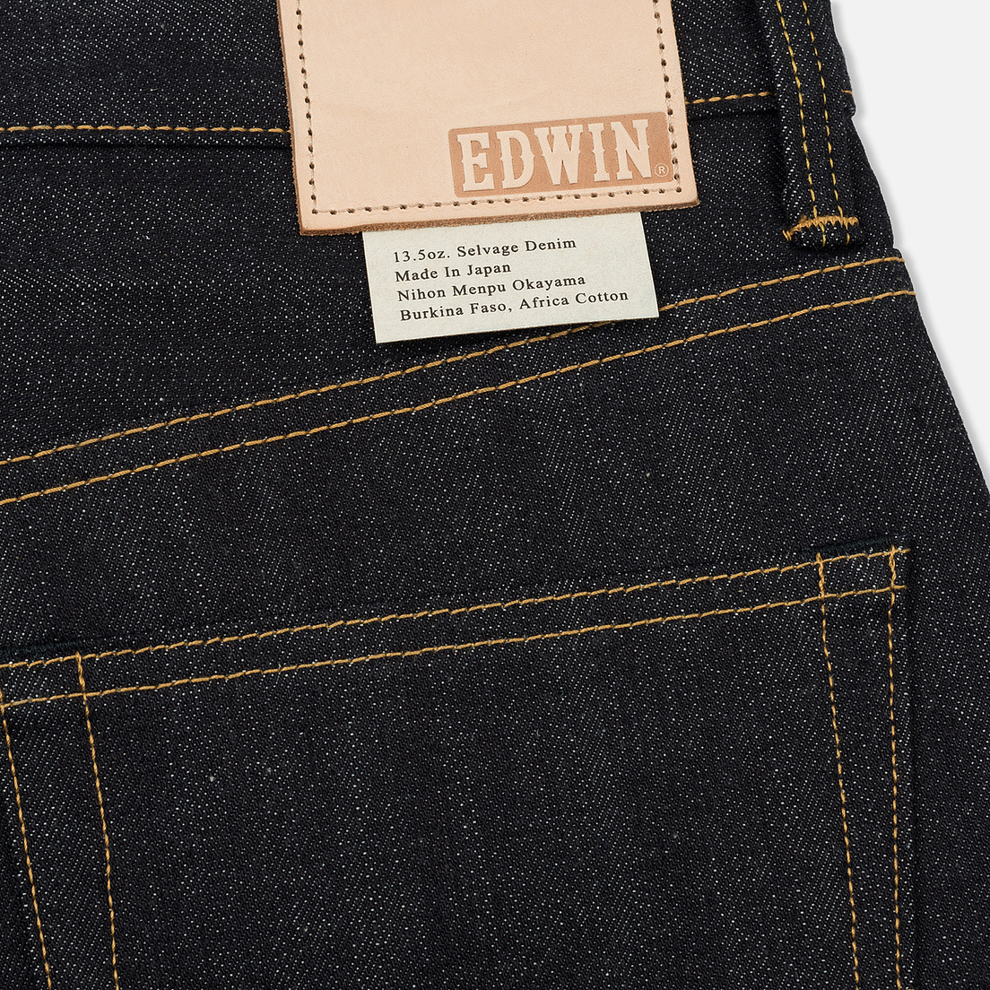 Edwin Мужские джинсы ED-55 Relaxed Tapered Nihon Menph Japan Selvage Stretch