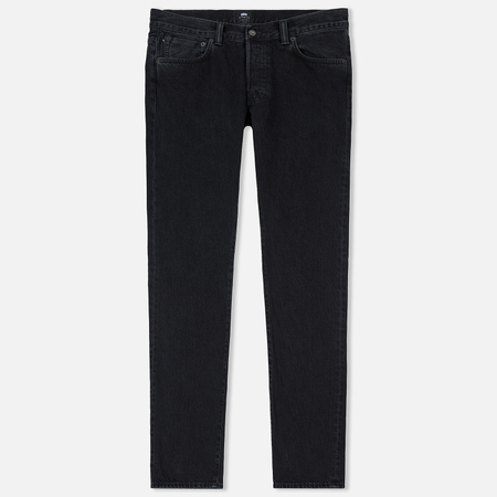 Мужские джинсы Edwin ED-71 Red Selvage Black Denim 13.5 Oz Black Ragny Wash