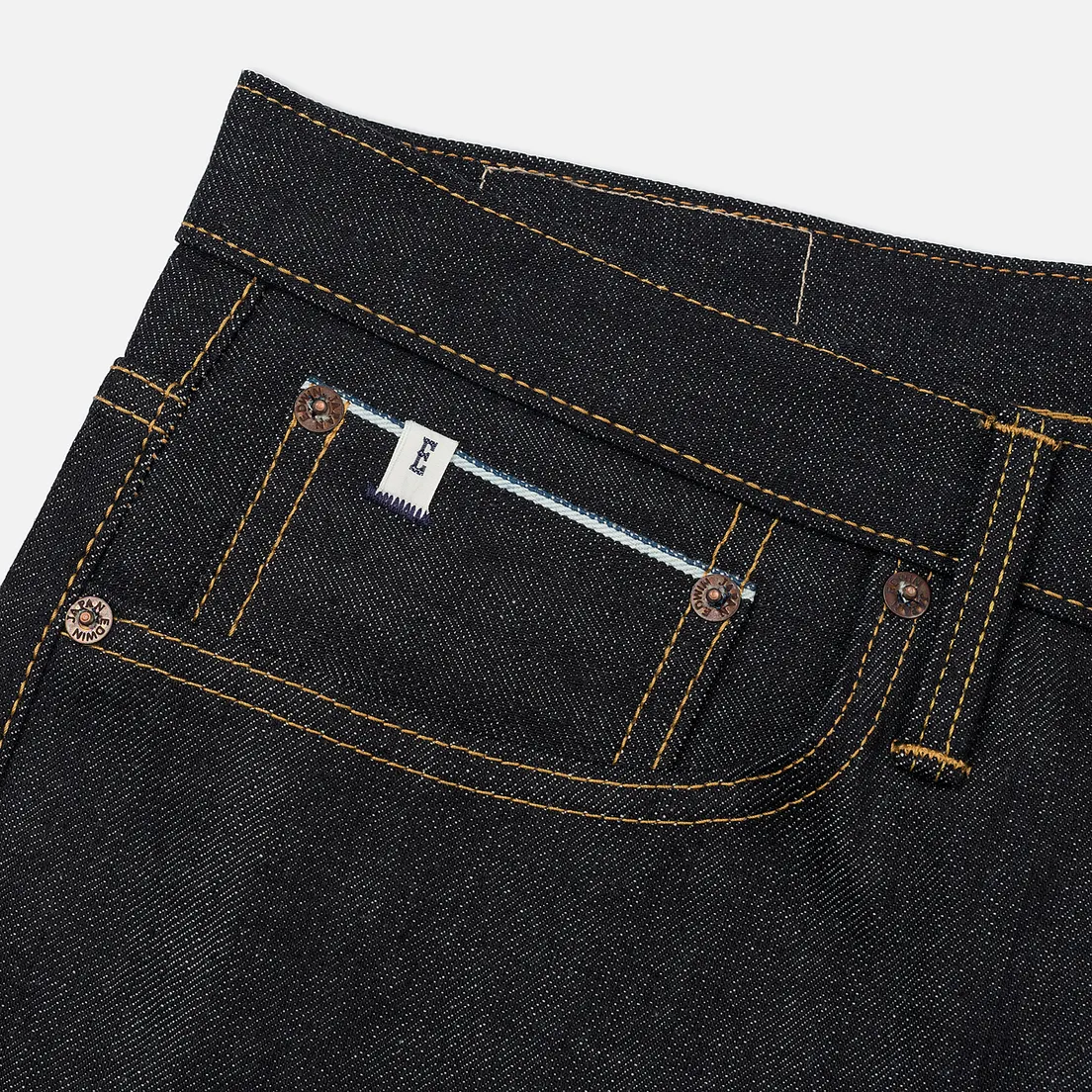 Edwin Мужские джинсы ED-80 Slim Tapered Nihon Menph Japan Selvage Stretch