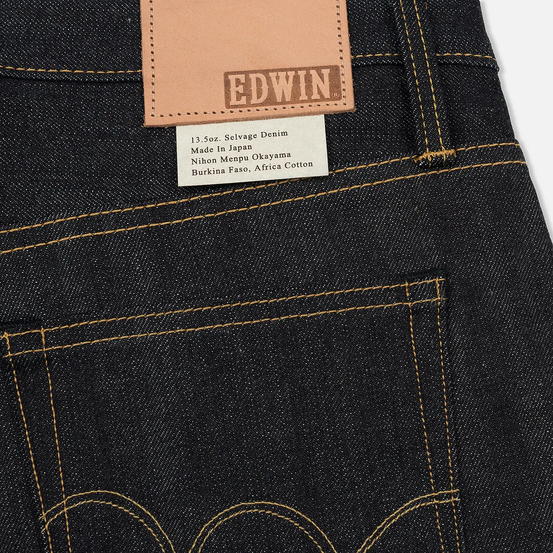 Edwin Мужские джинсы ED-80 Slim Tapered Nihon Menph Japan Selvage Stretch