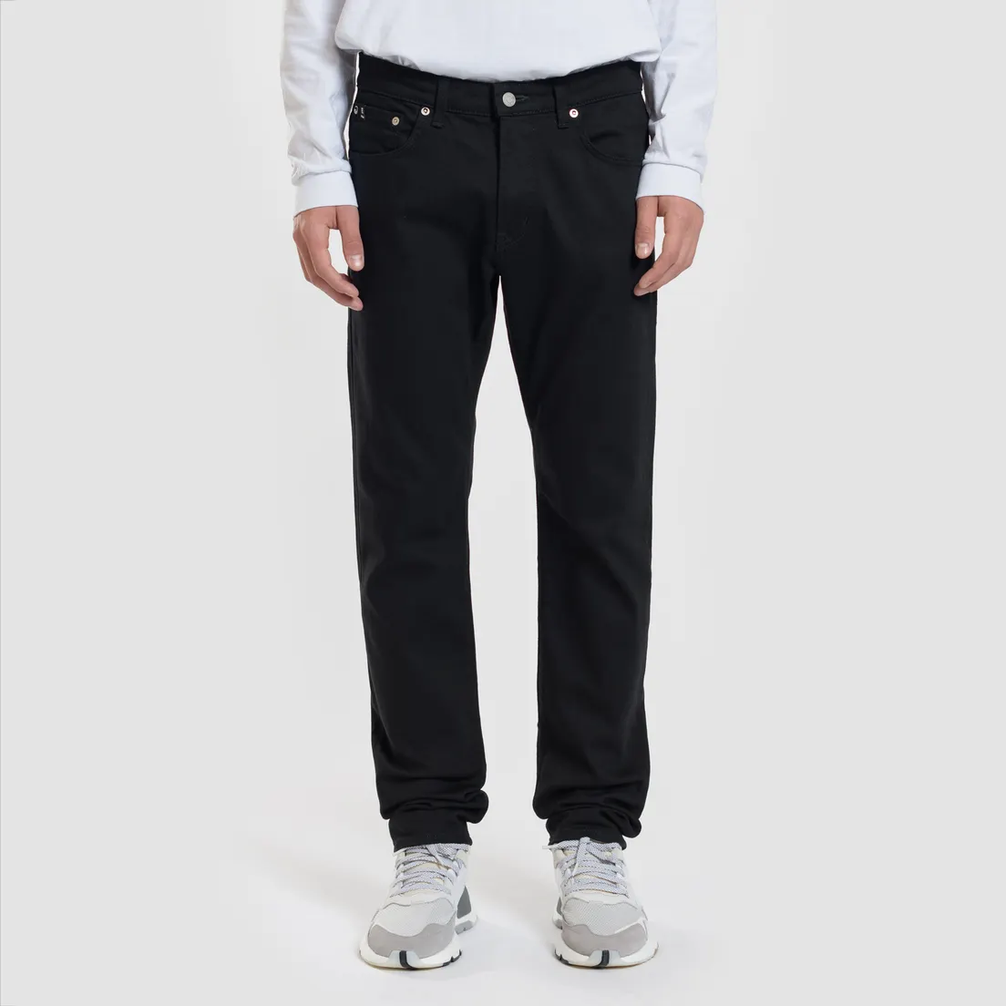 Edwin Мужские джинсы Modern Regular Tapered Kaihara Black Stretch Fabric 13 Oz