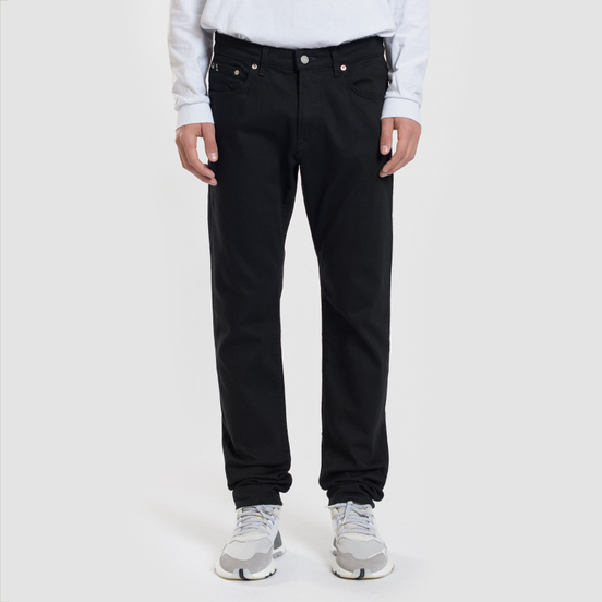 Мужские джинсы Edwin Modern Regular Tapered Kaihara Black Stretch Fabric 13 Oz Rinsed