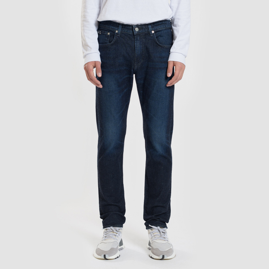 Мужские джинсы Edwin Modern Regular Tapered Kaihara Blue Stretch Fabric 13 Oz Dark Used