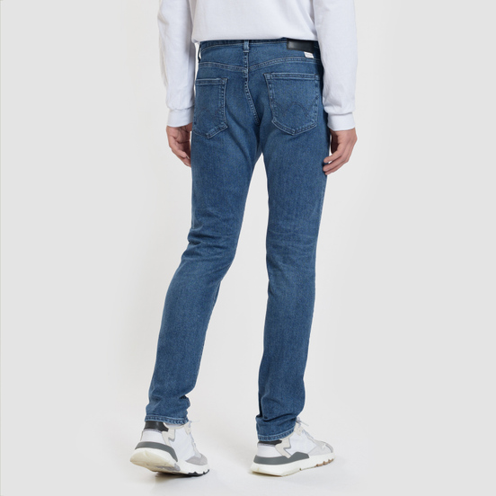 Мужские джинсы Edwin Modern Regular Tapered Kaihara Blue Stretch Fabric 13 Oz Mid Dark Used