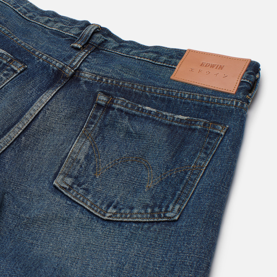 Мужские джинсы Edwin Regular Tapered Nihon Menpu Red/White Selvage 14 Oz Blue Mid Light Used