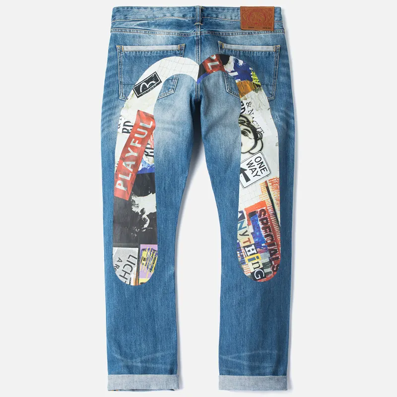 Evisu Мужские джинсы 2008 Regular Fit Playful Print Daicock